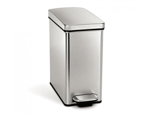 Poubelle à pédale Simplehuman CW1898CB 10 litres, argent