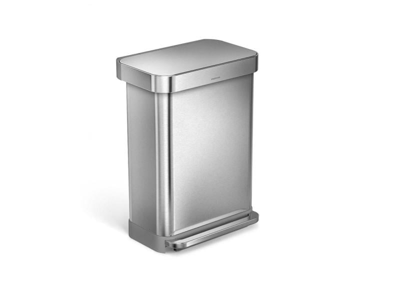 Poubelle à pédale Simplehuman CW2024 45 litres, argent