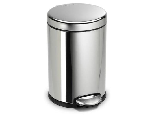 Poubelle à pédale Simplehuman 4,5 l, argent poli