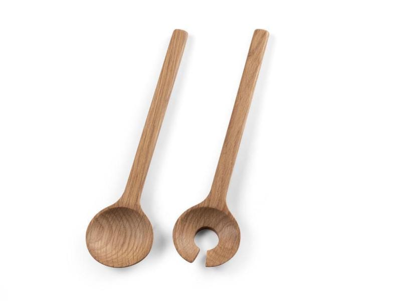 Couverts à salade Bitz 24 cm bois de chêne