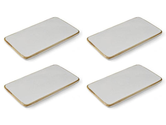 Bitz Servierplatte 4 Stück, Crème