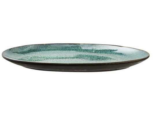 Bitz Servierplatte 36 x 25 cm Schwarz/Grün