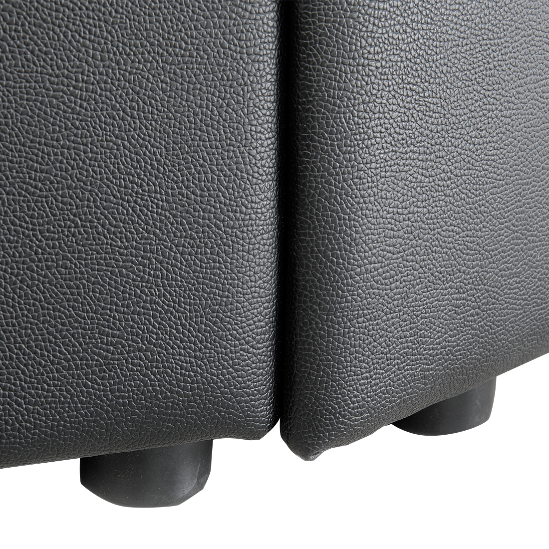 Lederbett schwarz Lattenrost 180 x 200 cm LAVAL
