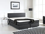 Boxspringbett Stoff PRESIDENT 180 x 200 cm Schwarz