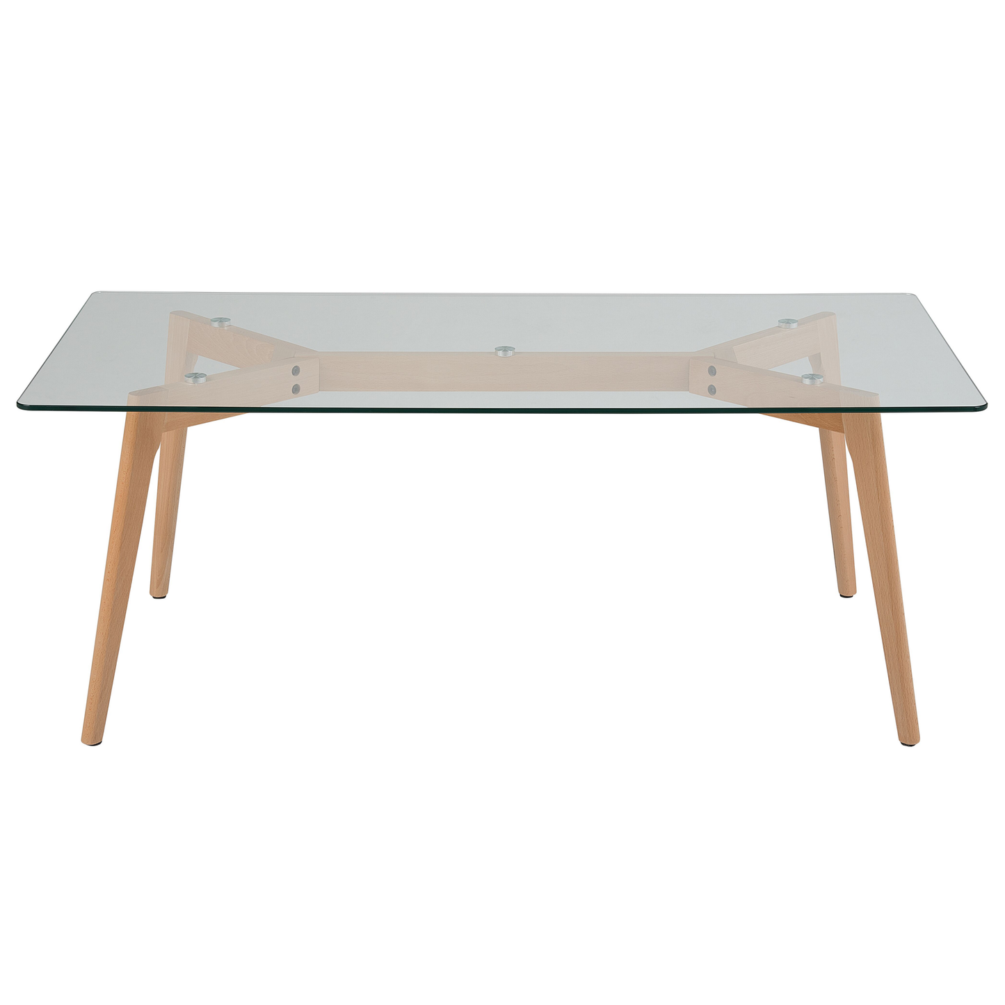 Couchtisch rechteckig Glas 60 x 120 cm HUDSON