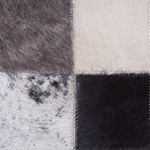 Teppich Kuhfell braun-beige 160 x 230 cm Patchwork Kurzflor RIZE