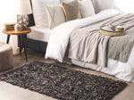Teppich Leder braun 80 x 150 cm Shaggy MUT
