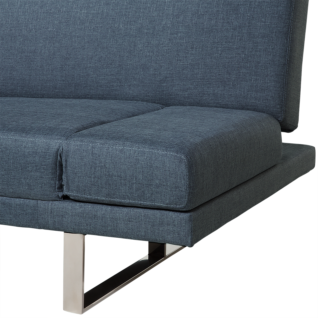 2-Sitzer Schlafsofa grau-blau / silber YORK