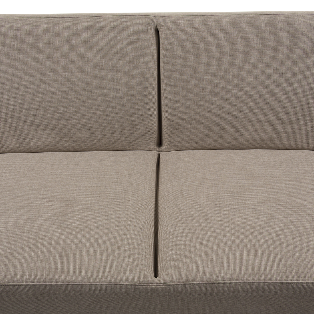 2-Sitzer Schlafsofa beige / silber YORK