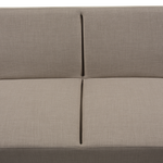 2-Sitzer Schlafsofa beige / silber YORK