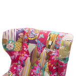 Ohrensessel MOLDE Stoff Fuchsia