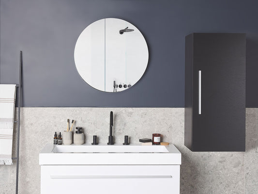 Bad-Wandschrank BILBAO 40 cm 35 cm 88 cm Schwarz
