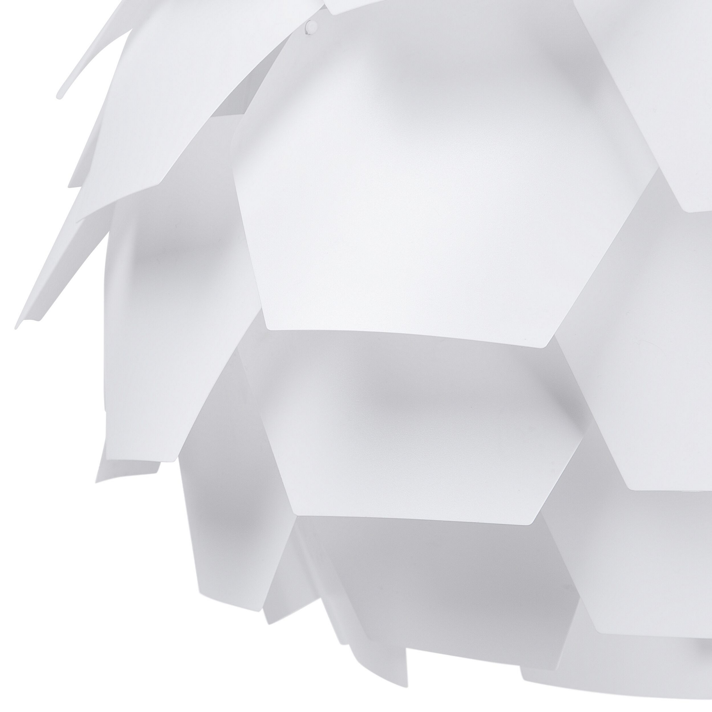 Hängelampe weiss Zapfenform SEGRE Gross