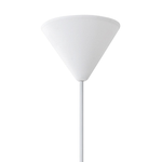 Hängelampe weiss Zapfenform SEGRE Gross