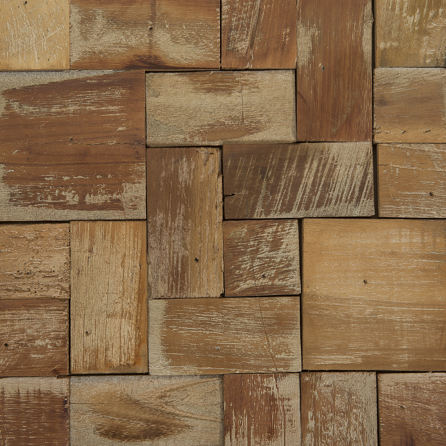 Couchtisch Teakholz hellbraun quadratisch 80 x 80 cm GAMBO