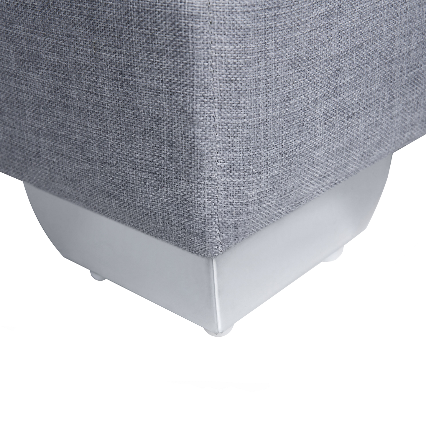 Boxspringbett Stoff PRESIDENT 180 x 200 cm Hellgrau
