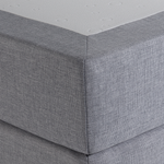 Boxspringbett Stoff PRESIDENT 180 x 200 cm Hellgrau