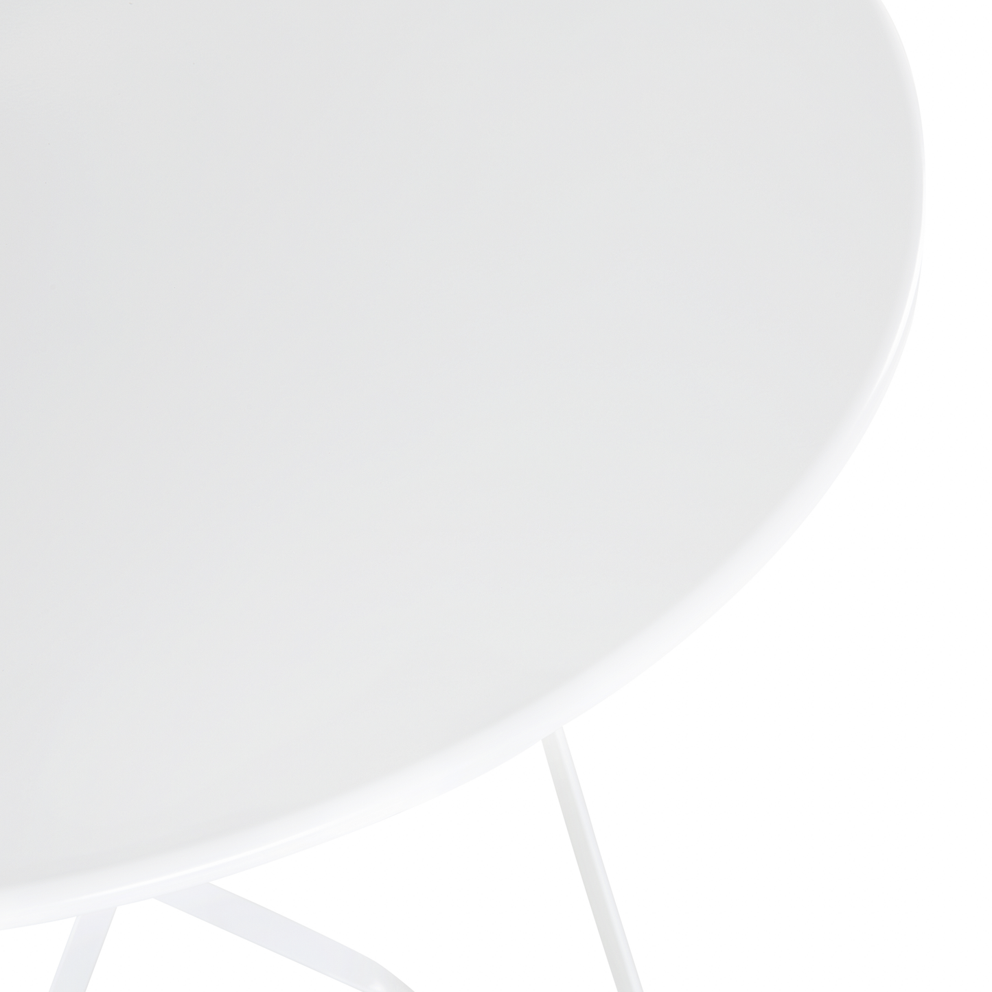 Bistro Set klappbar FIORI Metall Weiss