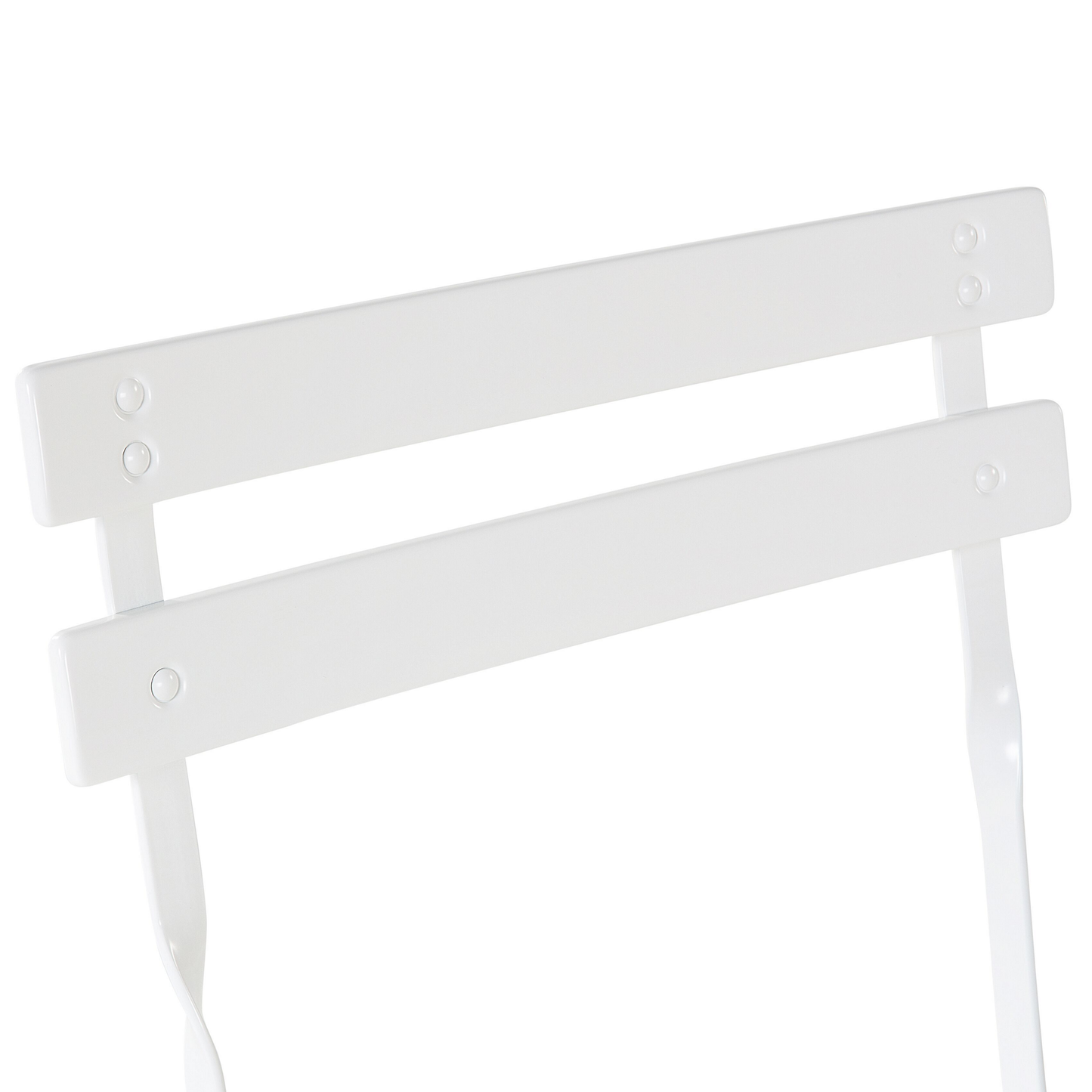 Bistro Set klappbar FIORI Metall Weiss