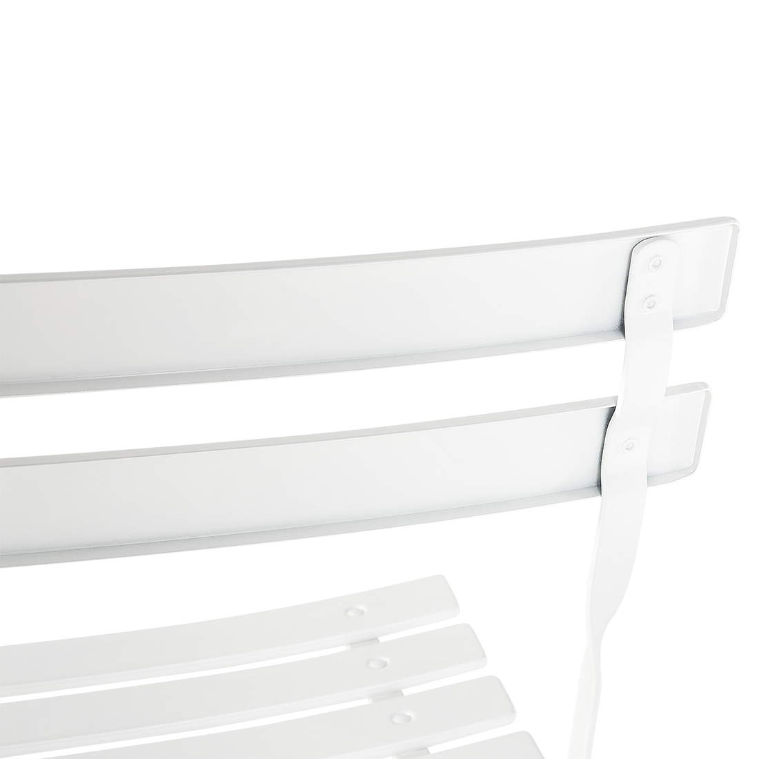 Bistro Set klappbar FIORI Metall Weiss