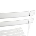 Bistro Set klappbar FIORI Metall Weiss