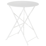 Bistro Set klappbar FIORI Metall Weiss