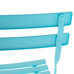 Bistro Set klappbar FIORI Metall Türkis