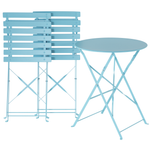 Bistro Set klappbar FIORI Metall Türkis