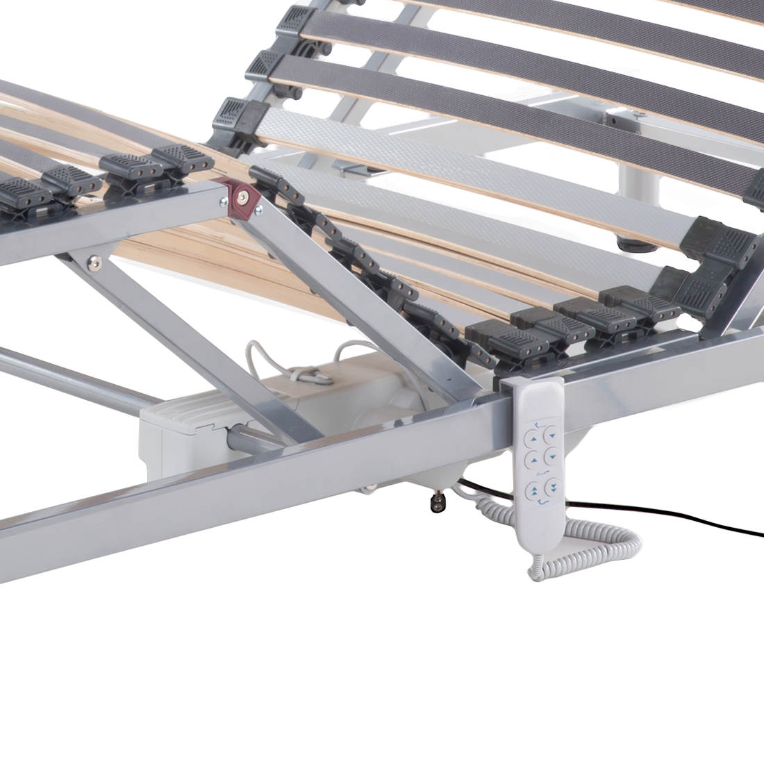 Lattenrost elektrisch verstellbar COMFORT 90 x 200 cm Grau