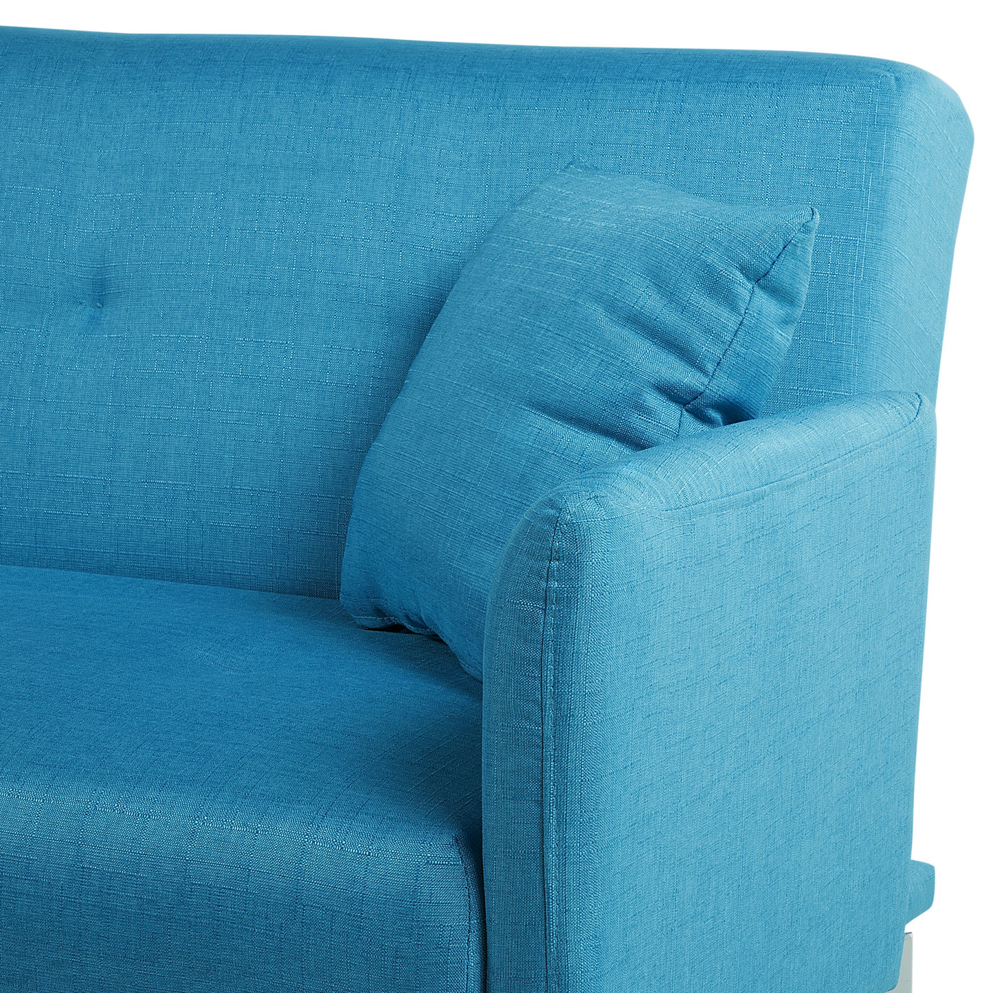 3-Sitzer Schlafsofa seeblau / silber LUCAN