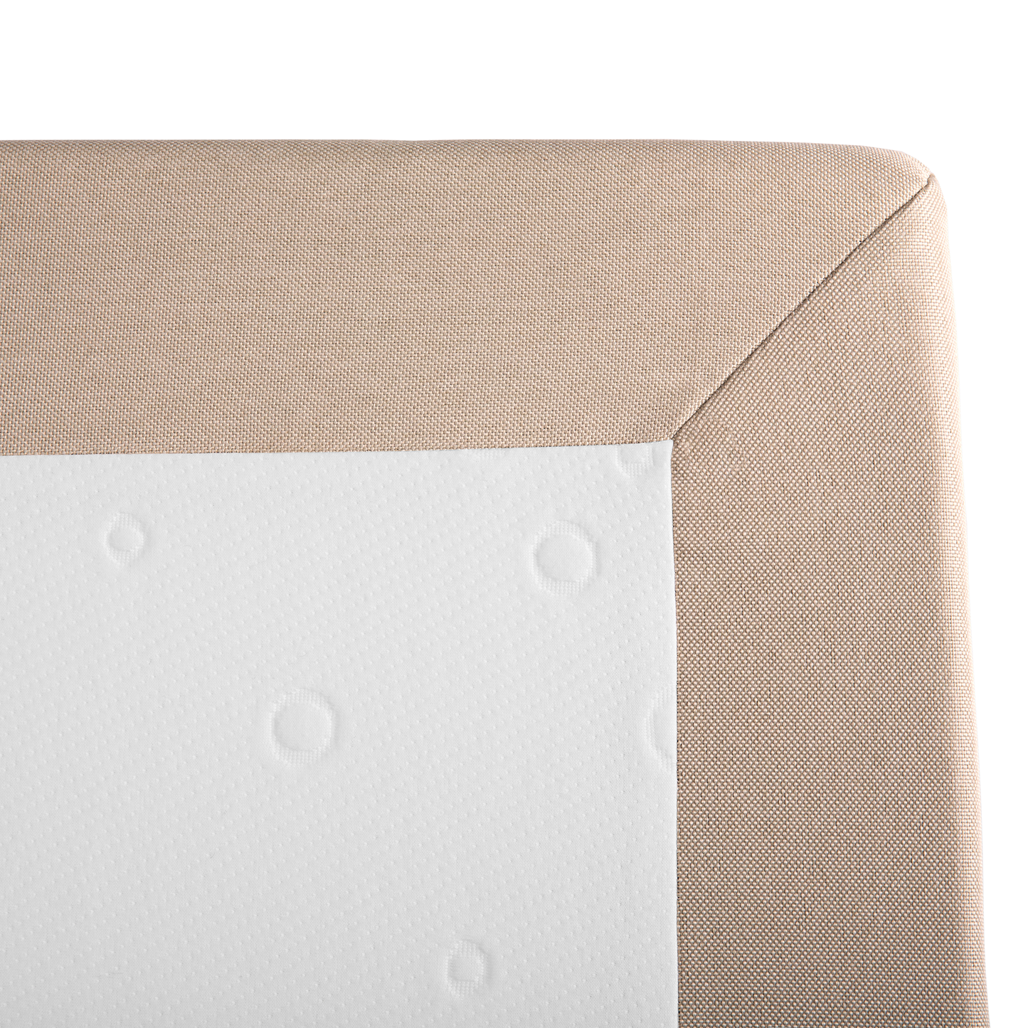 Boxspringbett Stoff PRESIDENT 180 x 200 cm Beige
