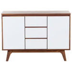 Sideboard braun / weiss 3 Schubladen 2 Schränke PITTSBURGH