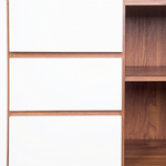 Sideboard braun / weiss 3 Schubladen 2 Schränke PITTSBURGH
