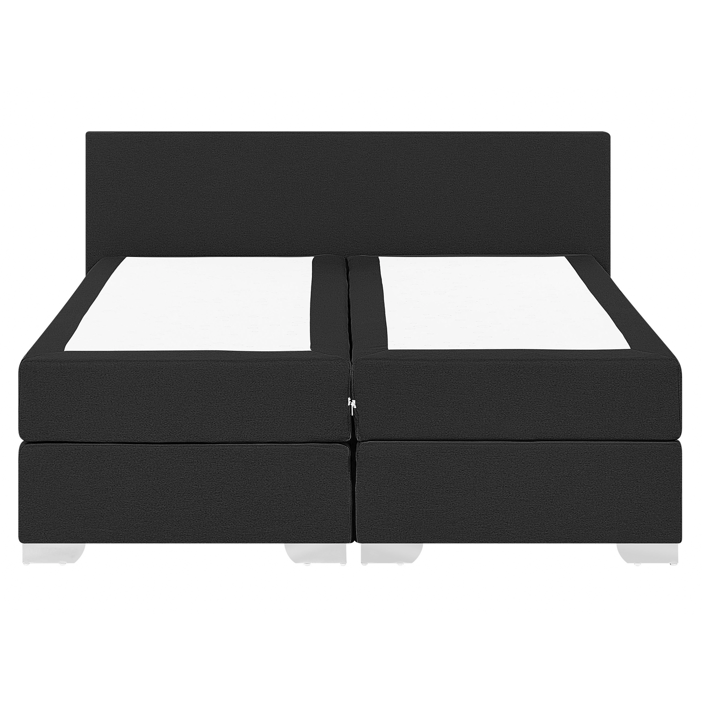 Boxspringbett Stoff PRESIDENT 160 x 200 cm Schwarz