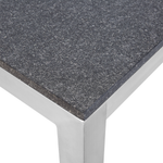 Gartentisch GROSSETO 180 cm 90 cm geflammter Granit Graphitgrau