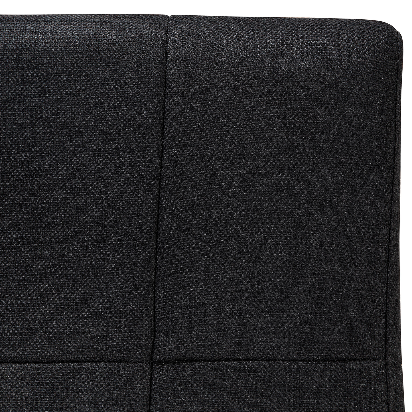 Wasserbett Polsterbezug schwarz 180 x 200 cm VICHY