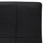 Wasserbett Polsterbezug schwarz 180 x 200 cm VICHY