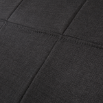 Wasserbett Polsterbezug schwarz 180 x 200 cm VICHY