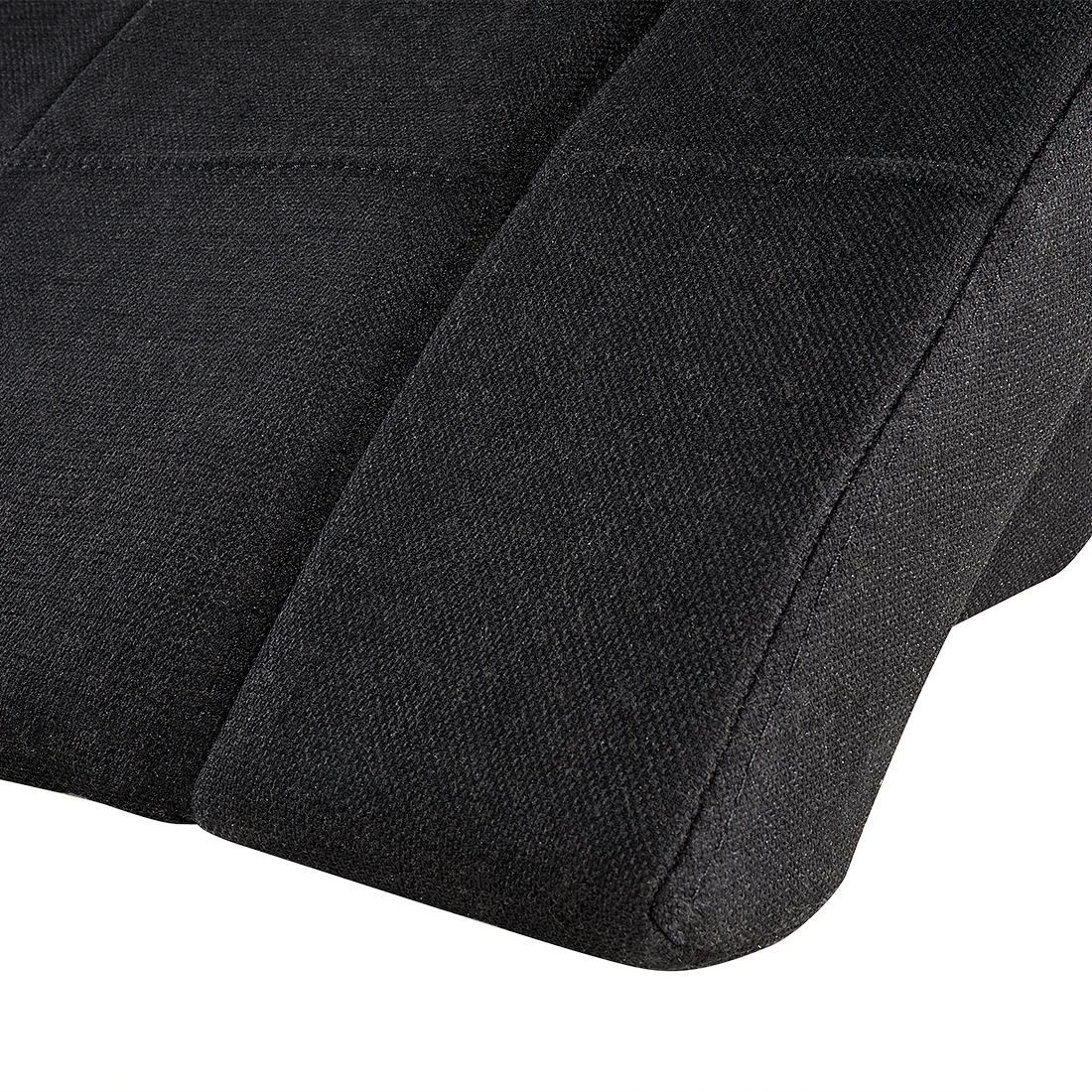 Wasserbett Polsterbezug schwarz 180 x 200 cm VICHY