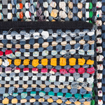 Teppich Baumwolle bunt 160 x 230 cm Kurzflor ALANYA