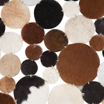 Teppich Kuhfell braun ⌀ 140 cm Patchwork Kurzflor SORGUN