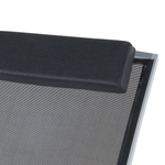 Gartenliege Aluminium Textilbespannung schwarz CATANIA II