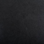 Ottomane Leder schwarz quadratisch 80 x 80 cm LUNGO