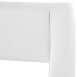 Lederbett weiss Lattenrost 180 x 200 cm AVIGNON