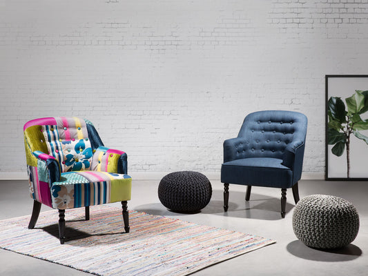 Sessel MANDAL Stoff Bunt