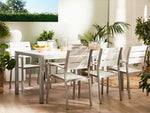 Gartenmöbel Set 6-Sitzer VERNIO Weiss