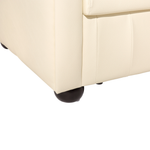 Sofa Leder creme CHESTERFIELD