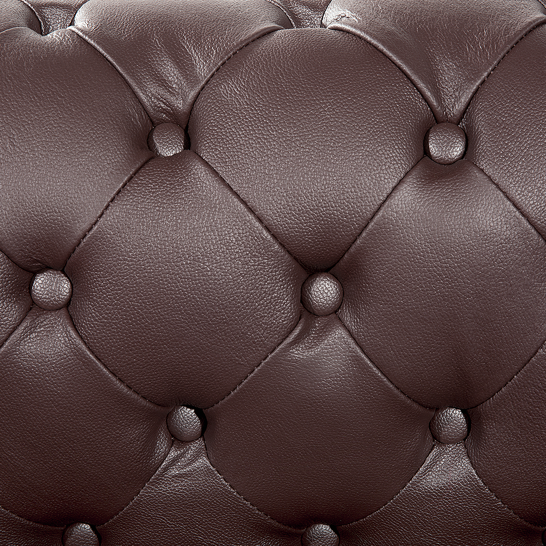 Sofa Leder braun CHESTERFIELD