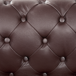 Sofa Leder braun CHESTERFIELD
