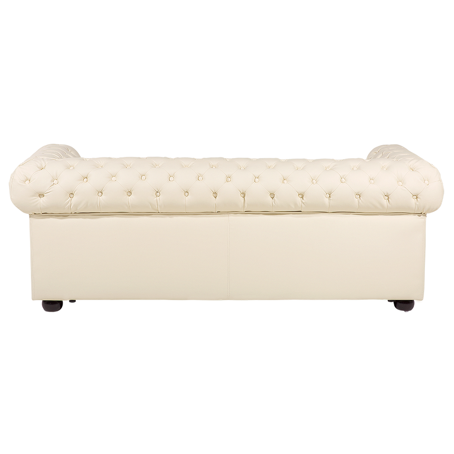 Sofa Leder creme CHESTERFIELD